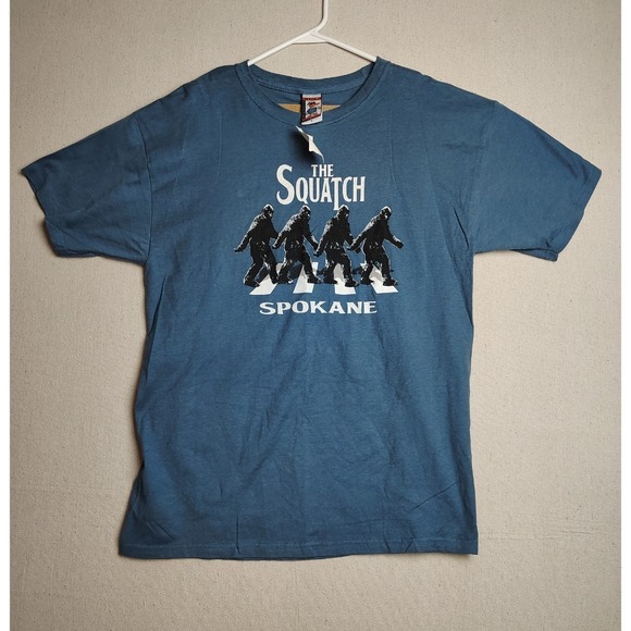 SAVE THE DUCK Other - The Duck Co. Squatch Spokane Graphic‎ Print Crew Neck T-Shirt, L Big Foot F
